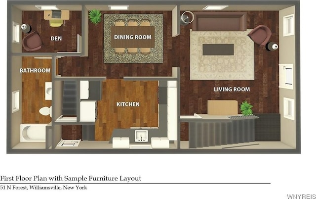 51 N Forest Rd, Amherst, NY 14221 - view of home floor plan