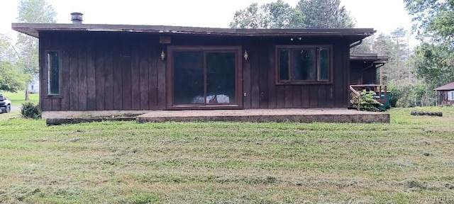 8567 Fairview Ter, Colden, NY 14033 - rear view of house featuring a yard