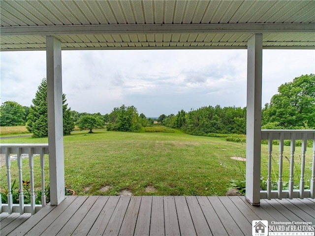 8800 Harmon Hill Rd, Pomfret, NY 14063 - deck with a yard