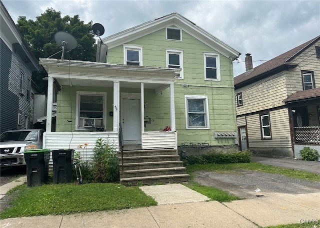 85 W Clark St, German Flatts, NY 13357 - view of front of house with covered porch
