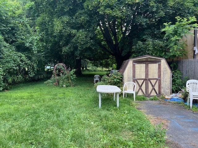 67 Perry Ave, Corning City, NY 14830 - view of yard featuring a storage unit