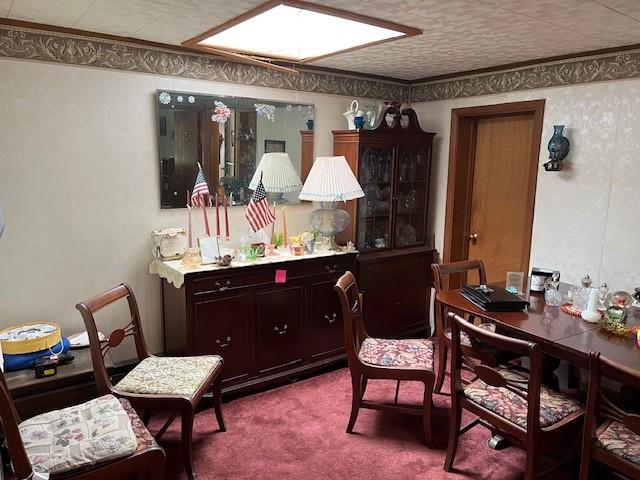 67 Perry Ave, Corning City, NY 14830 - view of carpeted dining area