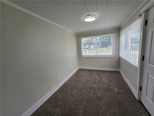 2381 Culver Rd, Irondequoit, NY 14609 - unfurnished room featuring dark colored carpet and crown molding