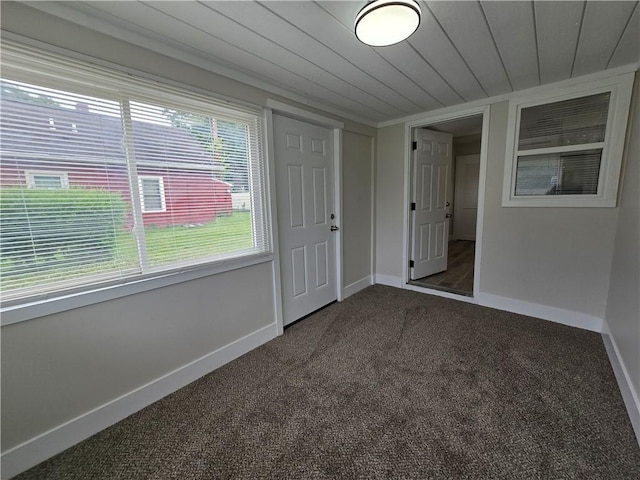 2381 Culver Rd, Irondequoit, NY 14609 - spare room with carpet and wood ceiling