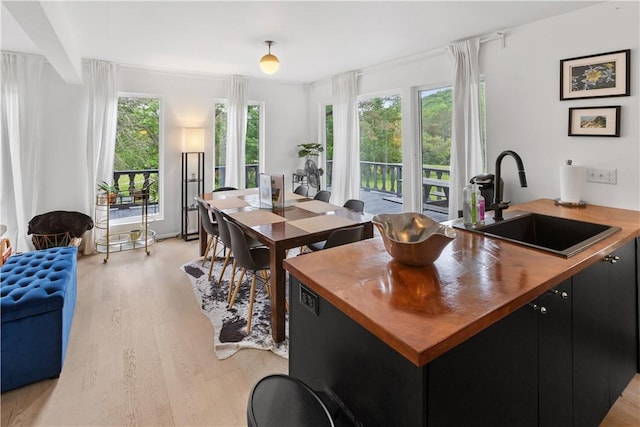2064 County Highway 8, Roxbury, NY 12421 - dining area with light wood-type flooring