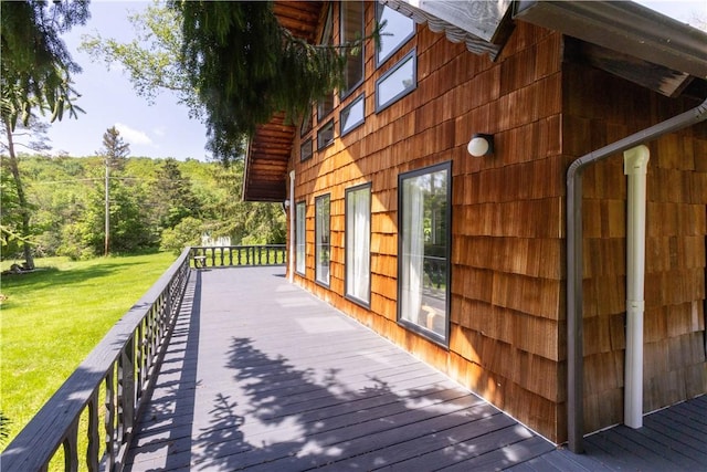 2064 County Highway 8, Roxbury, NY 12421 - wooden deck with a lawn