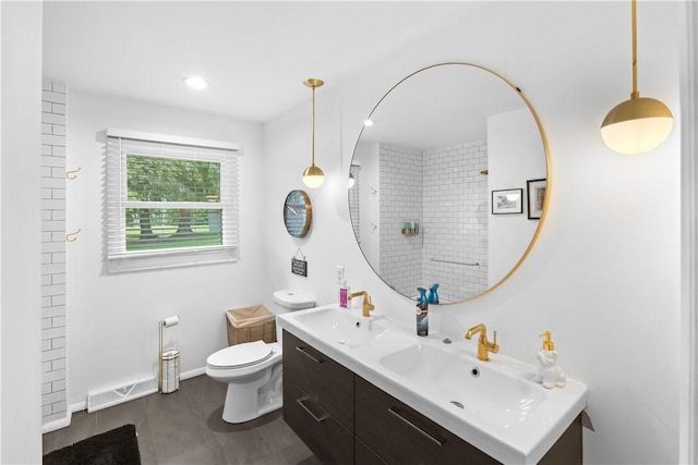 2064 County Highway 8, Roxbury, NY 12421 - full bathroom featuring double vanity and tile patterned flooring