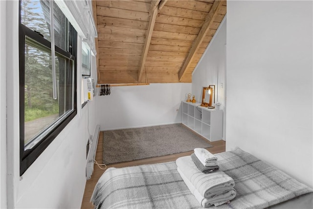 2064 County Highway 8, Roxbury, NY 12421 - bedroom with wood ceiling and baseboards