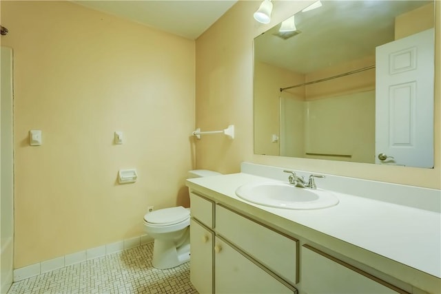 21 Spring Hl, Perinton, NY 14450 - full bathroom featuring vanity, tile patterned flooring, and a shower