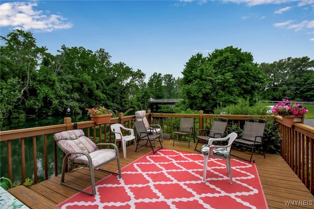 51 S 86th St Unit 10B, Niagara Falls, NY 14304 - wooden deck with view of scattered trees