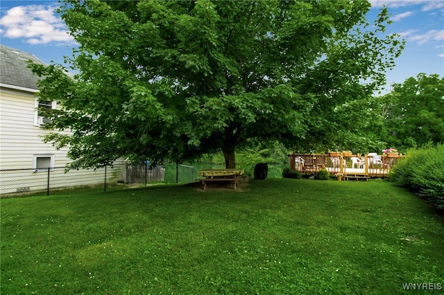 51 S 86th St Unit 10B, Niagara Falls, NY 14304 - view of yard with a wooden deck