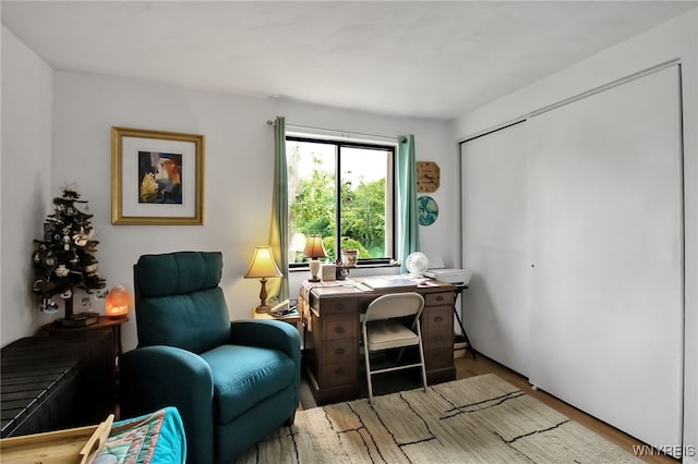 51 S 86th St Unit 10B, Niagara Falls, NY 14304 - sitting room featuring a desk and wood finished floors