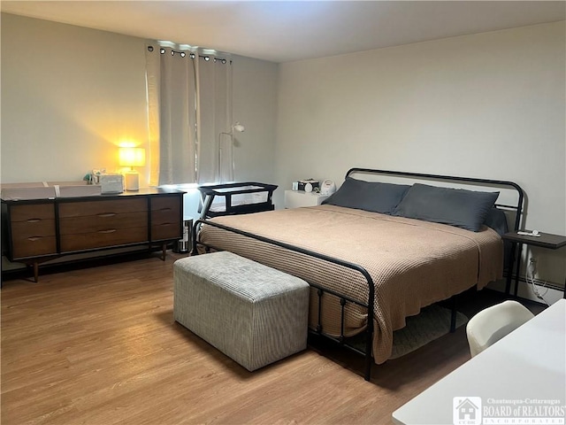 3420 Riverside Dr, Scio, NY 14895 - bedroom with light wood finished floors and a baseboard heating unit