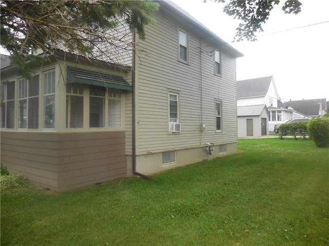 45 Olin Ave, Perry, NY 14530 - view of property exterior with a yard and cooling unit