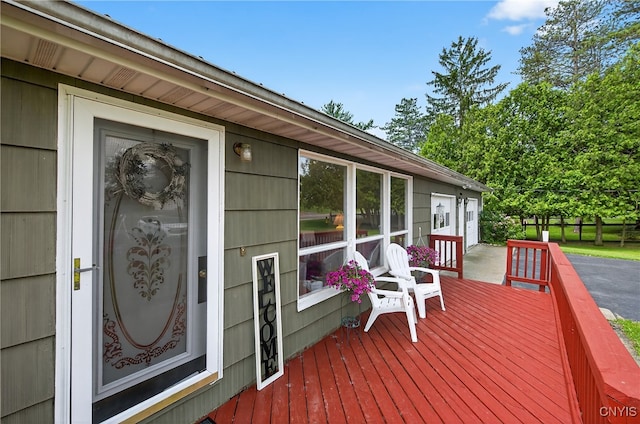 8500 Pools Brook Rd, Manlius, NY 13082 - view of wooden terrace
