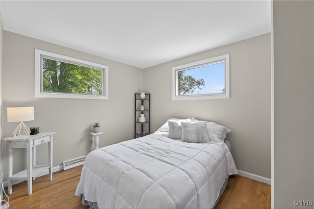 8500 Pools Brook Rd, Manlius, NY 13082 - bedroom with wood finished floors and baseboard heating
