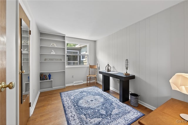 8500 Pools Brook Rd, Manlius, NY 13082 - office with wood finished floors and built in shelves