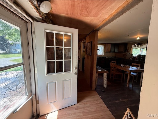 352 S Real St, Cape Vincent, NY 13618 - foyer featuring healthy amount of natural light and light wood-style flooring
