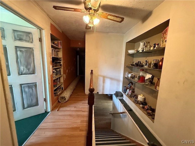 352 S Real St, Cape Vincent, NY 13618 - hallway with wood finished floors and built in features