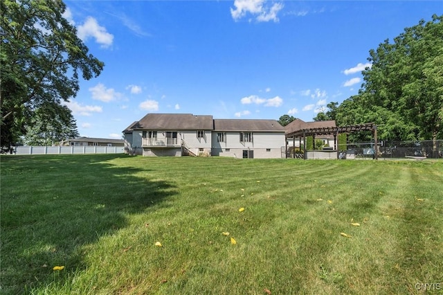 6924 Todd Way, Salina, NY 13088 - rear view of house with a pergola