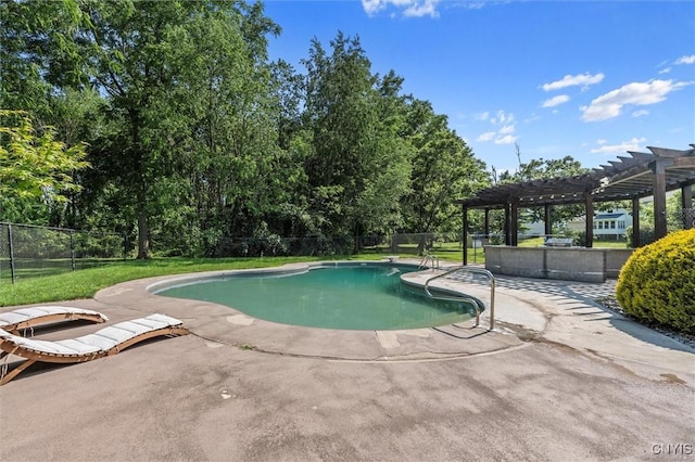 6924 Todd Way, Salina, NY 13088 - view of swimming pool with a pergola and a patio area
