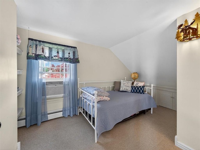 5631 W Blf, Newfane, NY 14126 - carpeted bedroom with a baseboard heating unit