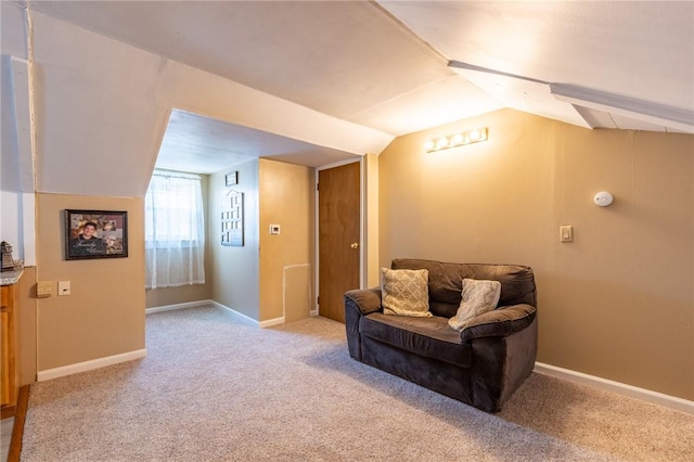 82 Barnard St, Greece, NY 14616 - living area with light carpet and vaulted ceiling