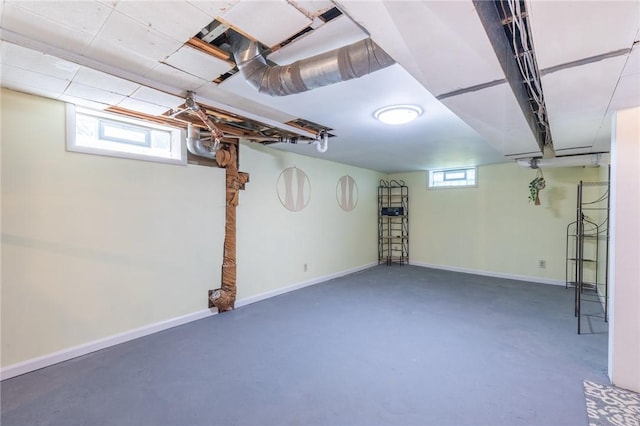 82 Barnard St, Greece, NY 14616 - basement featuring baseboards
