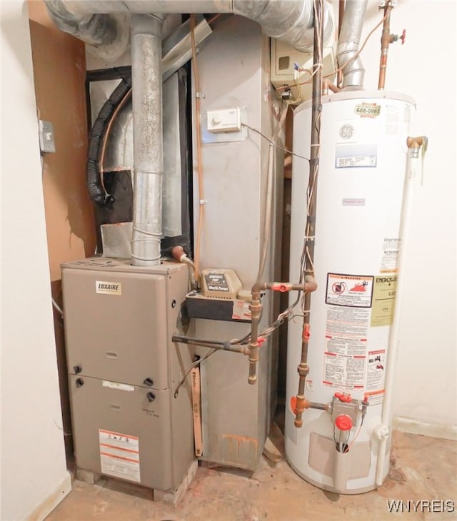 1104 Netherton Ct, Amherst, NY 14051 - utility room with gas water heater