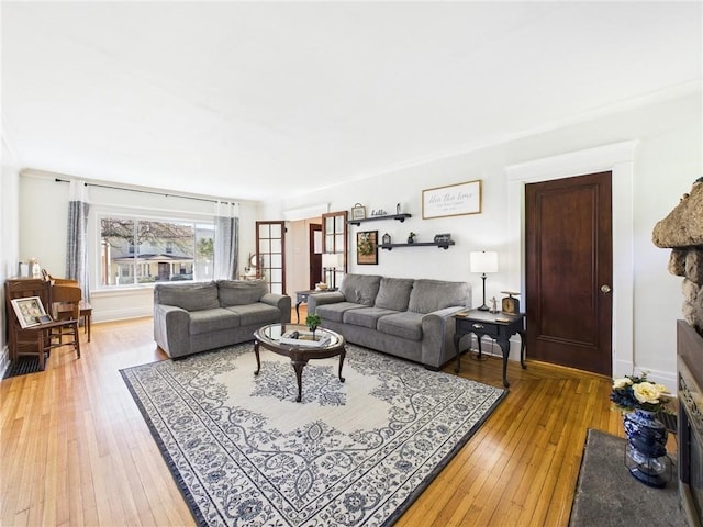 1010 W Main St, Smethport Boro, PA 16749 - living area with light wood-type flooring and baseboards