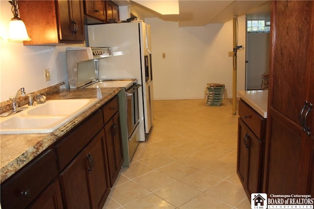 410 Chestnut St, Pomfret, NY 14063 - kitchen featuring electric stove and pendant lighting