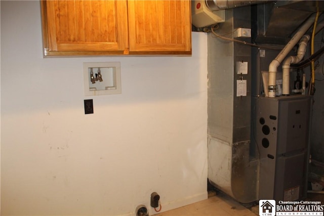 410 Chestnut St, Pomfret, NY 14063 - below grade area featuring heating unit