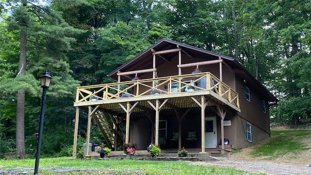 1221 Garden Ln, Middlesex, NY 14507 - back of property featuring a deck