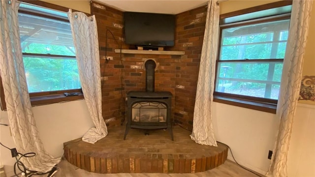 1221 Garden Ln, Middlesex, NY 14507 - detailed view of a wood stove