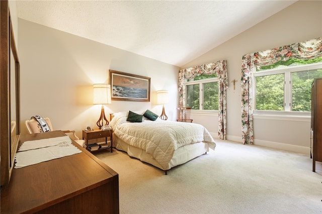 10 Bristol View Dr, Perinton, NY 14450 - bedroom featuring vaulted ceiling and carpet