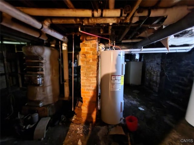 312 Richmond Ave Unit 314, Syracuse, NY 13204 - unfinished basement with water heater