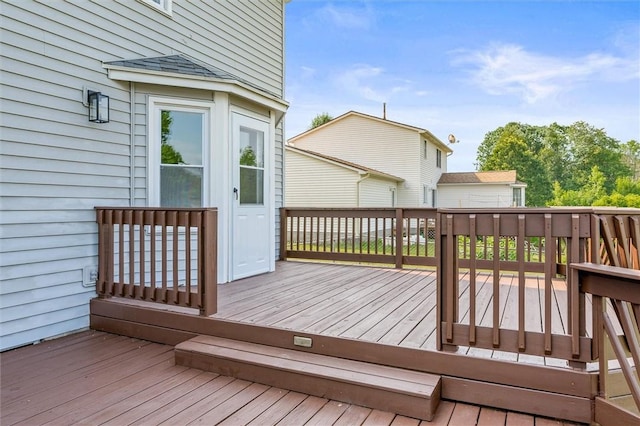 45 Hazel Bark, Gates, NY 14606 - view of wooden terrace