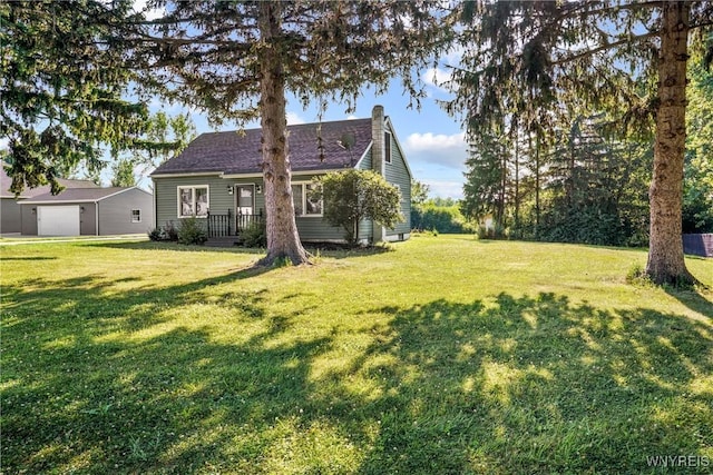 4034 Burke Pkwy, Hamburg, NY 14219 - view of grassy yard featuring a detached garage