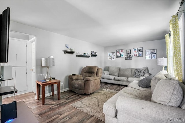 4034 Burke Pkwy, Hamburg, NY 14219 - living area featuring wood finished floors and baseboards