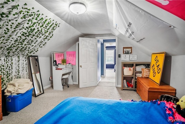 4034 Burke Pkwy, Hamburg, NY 14219 - carpeted bedroom with lofted ceiling and baseboards