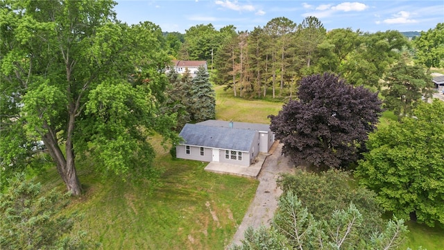 1728 Dalton Rd, Lima, NY 14485 - aerial view of property and surrounding area featuring a forest