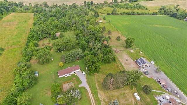 1728 Dalton Rd, Lima, NY 14485 - aerial view of property's location featuring rural landscape and large plots for crops