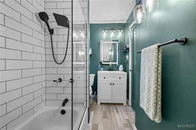 144 Whitfield Ave, Buffalo, NY 14220 - full bath with vanity, wood finished floors, and washtub / shower combination