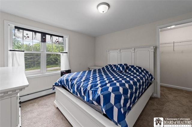 2777 S Roberts Rd, Sheridan, NY 14063 - bedroom with a baseboard radiator and carpet flooring