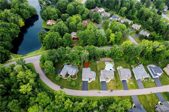 8873 Salvatore Ave, Lysander, NY 13027 - aerial overview of property's location featuring a large body of water and nearby suburban area