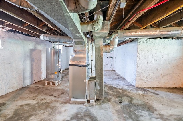 9 Englert St, Rochester, NY 14605 - unfinished basement with water heater and heating unit