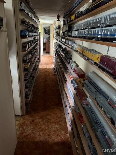 6792 Creek Rd, Lincoln, NY 13421 - wine area featuring carpet floors