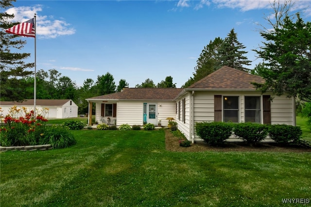 2610 Coomer Rd, Newfane, NY 14028 - view of front of home featuring a front lawn