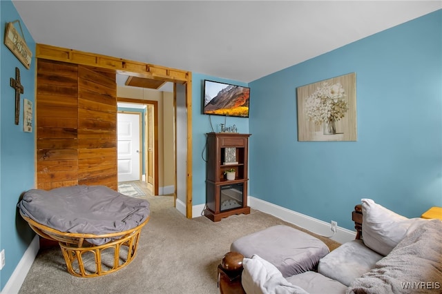 2610 Coomer Rd, Newfane, NY 14028 - carpeted living area with baseboards