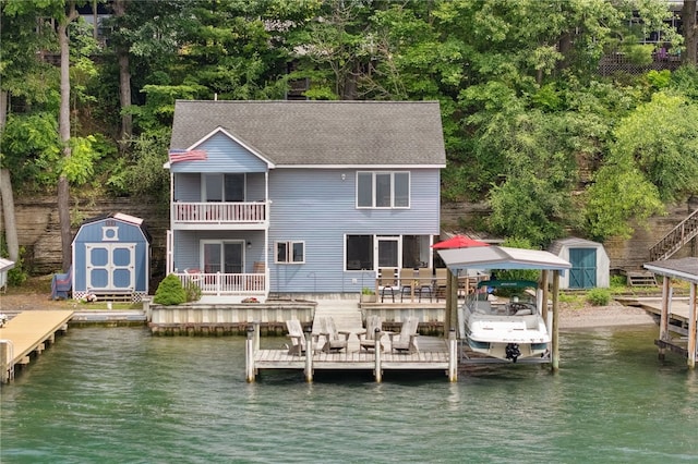 5041 Mapes Mathews Rd, Hector, NY 14818 - dock area with a water view
